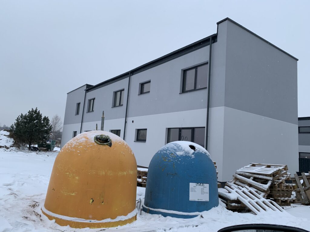 Gulbinų namai (Molėtų pl. 165) - Row housing - construction photos