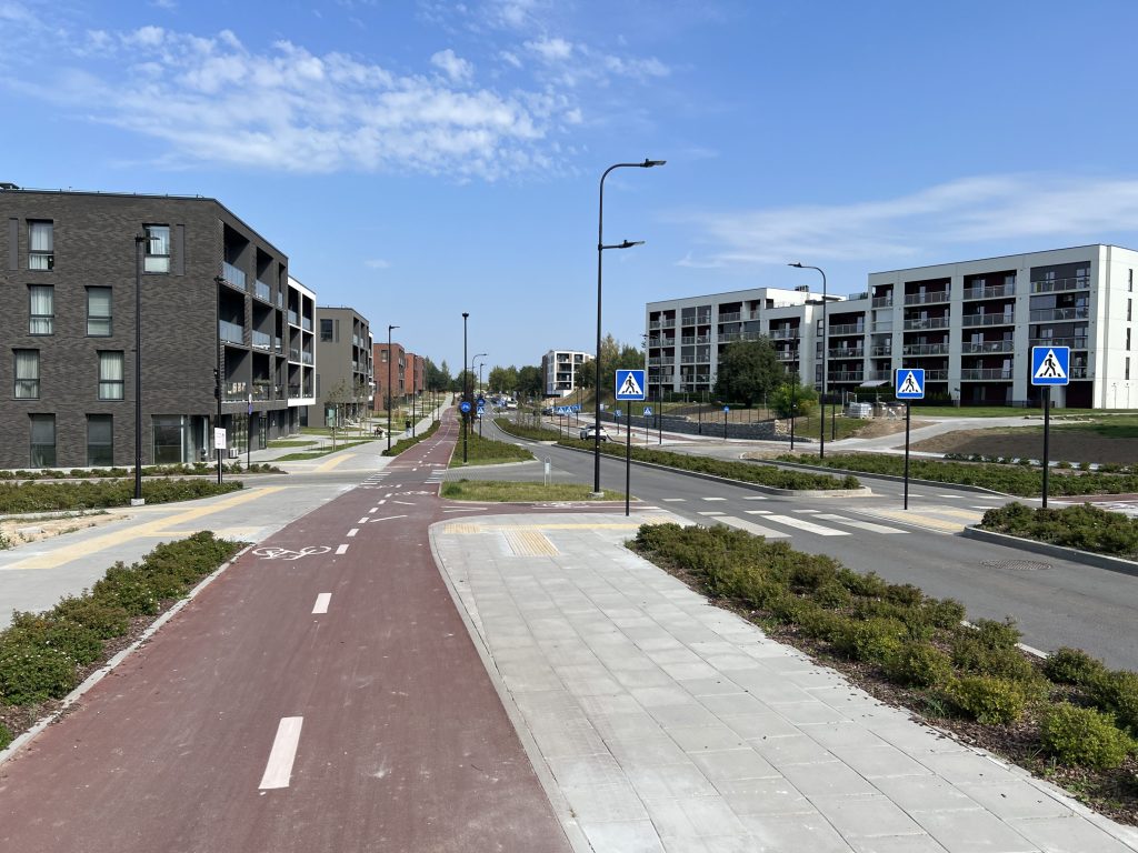 Karaliaučiaus g. atkarpa, Vištyčio g., J. Bretkūno g. atkarpa (Karaliaučiaus g., Vištyčio g., J. Bretkūno g.) - Bike path, Street - construction photos