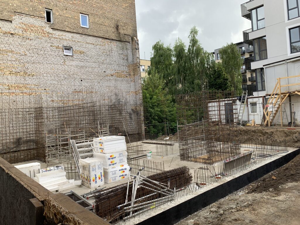 Baltas Lapas Mindaugo 4 etapas (Aguonų g. 17) - Multi apartment - construction photos