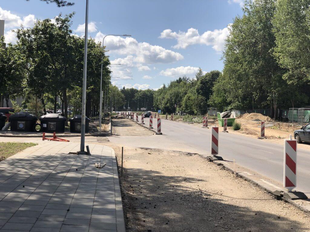 Žaliųjų ežerų g. tarp žiedo ir P. Baublio g. (Žaliųjų ežerų g.) - Iela - būvdarbu attēli