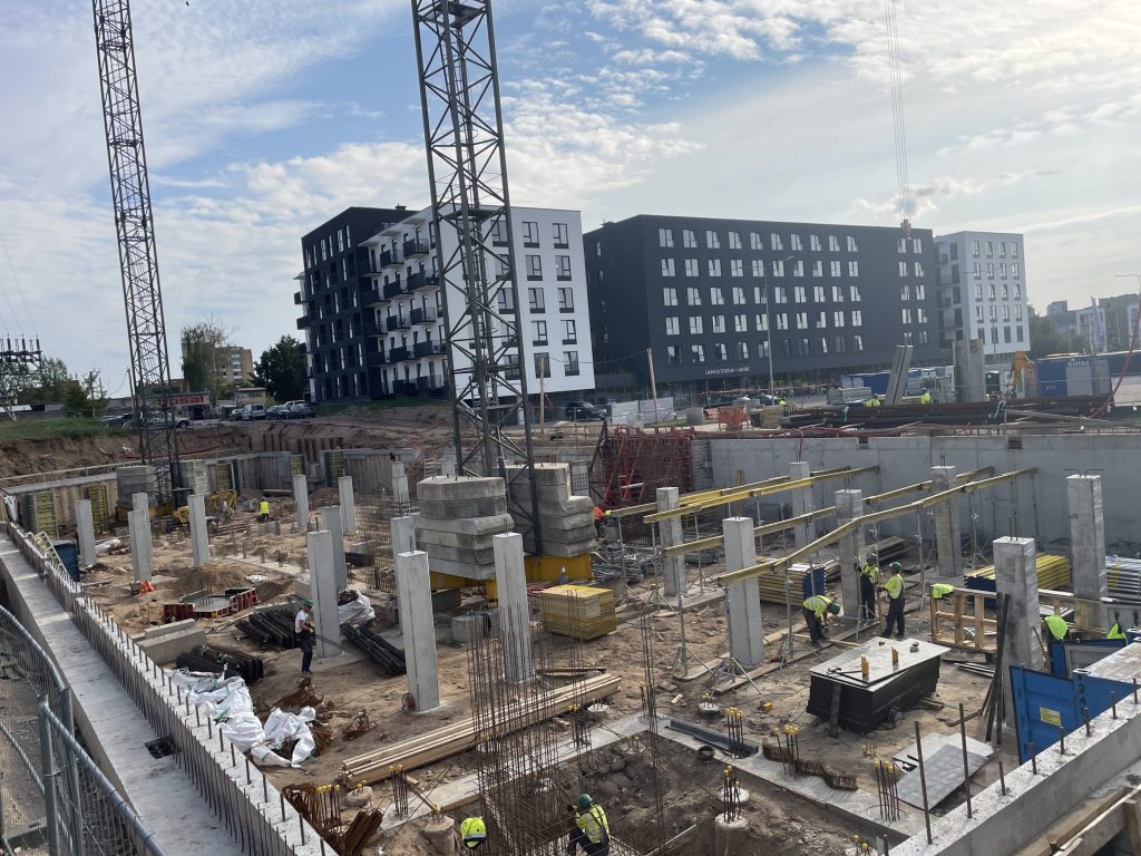 Ozo pulsas (Vito Gerulaičio g. 4) - Co-living, Viesnīca, Daudzdzīvokļu nams - būvdarbu attēli