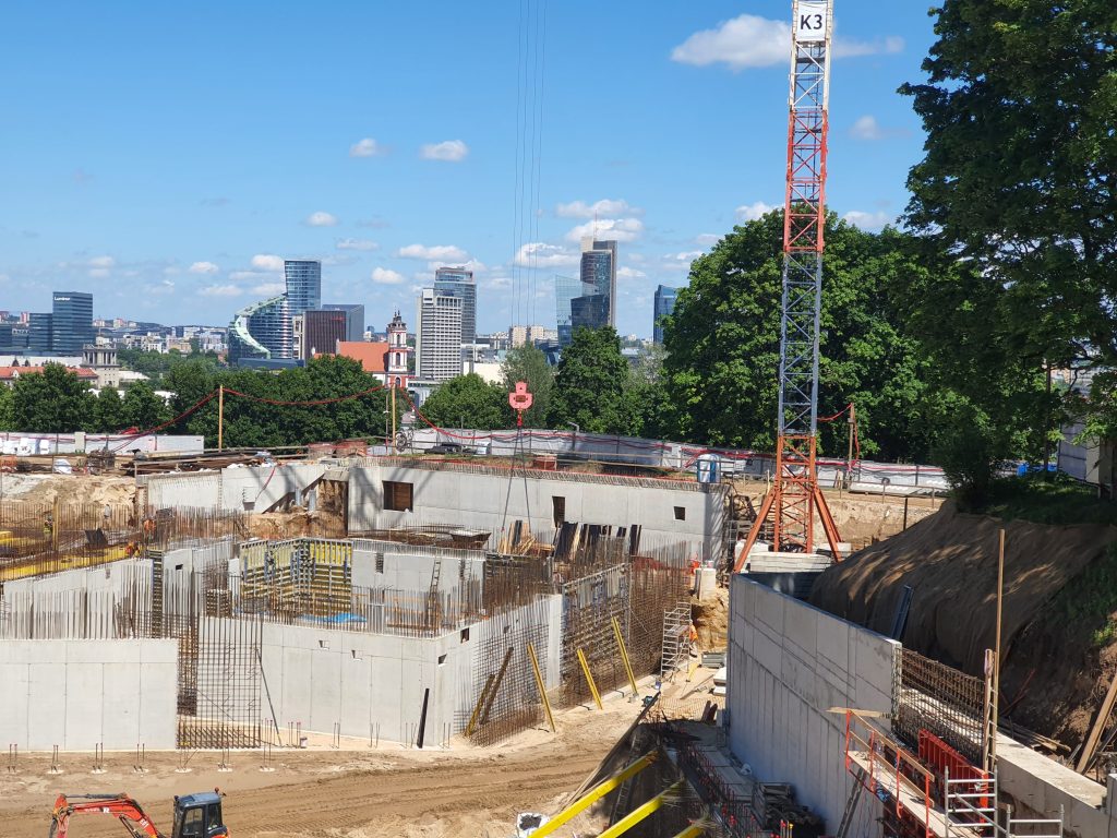 Nacionalinė koncertų salė "Tautos namai" (V. Mykolaičio-Putino g. 5) - Concert hall - construction photos