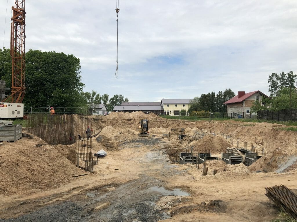 Simono namai (Simono Grunau g. 111) - Multi apartment - construction photos