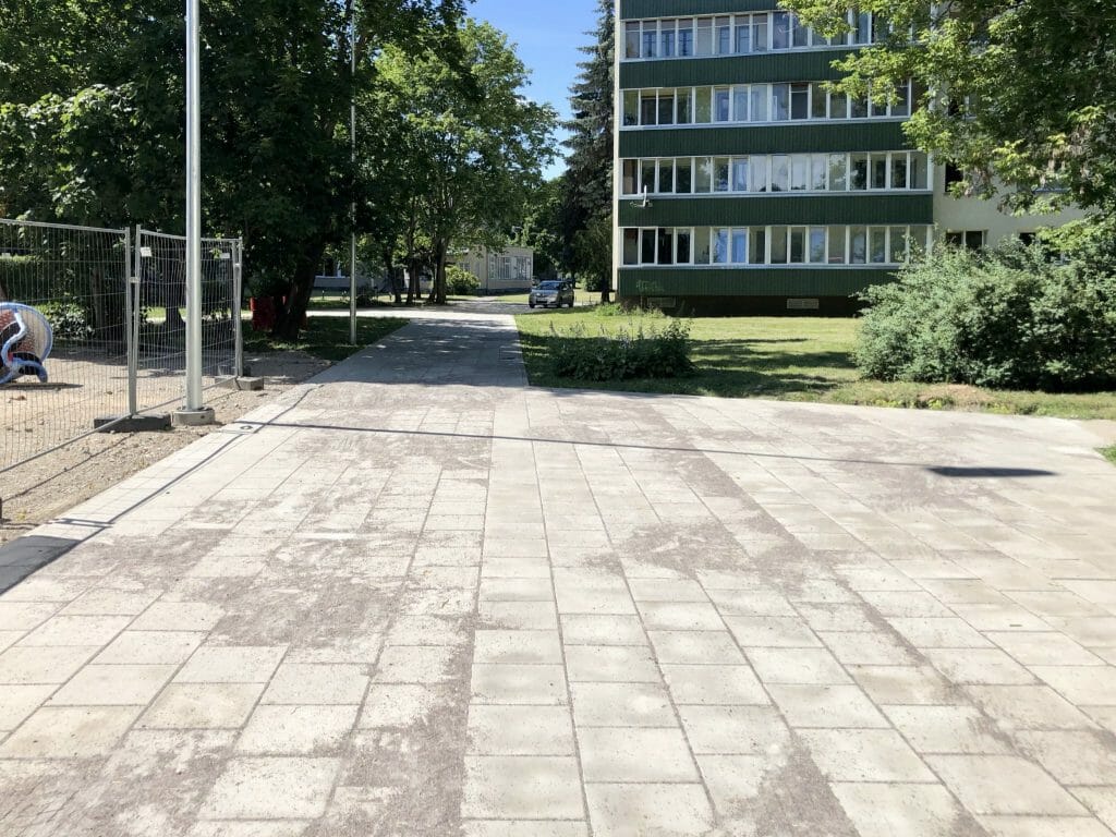 Žirmūnų trikampio modernizavimas (Tuskulėnų g.) - Bike path, Pedestrian path - construction photos