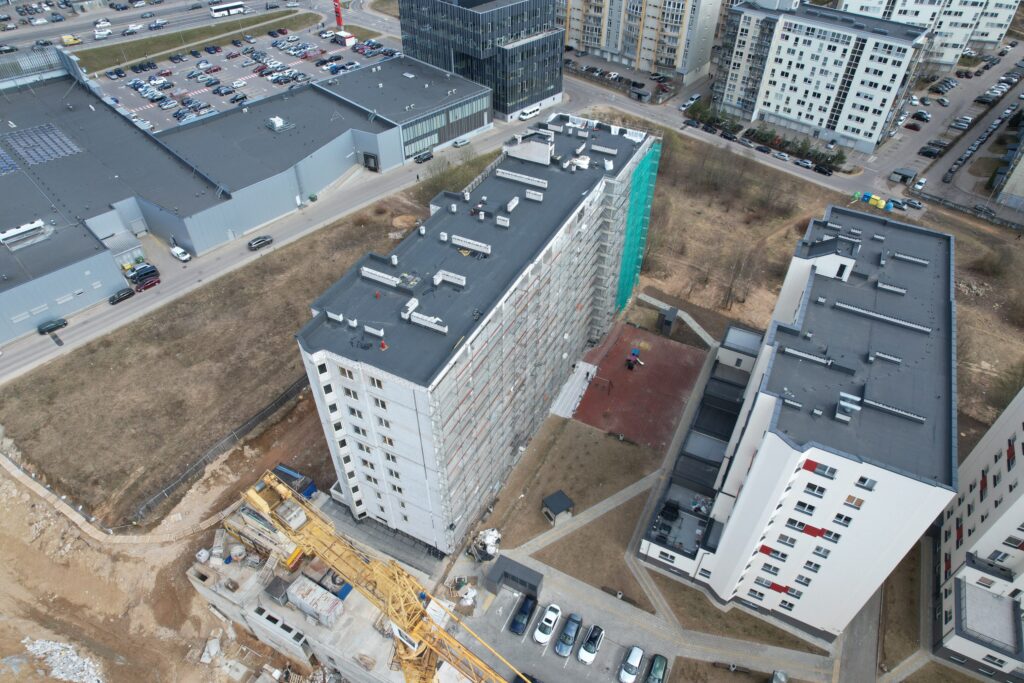 Leičių kiemas 5 etapas (Leičių g. 17) - Multi apartment - construction photos