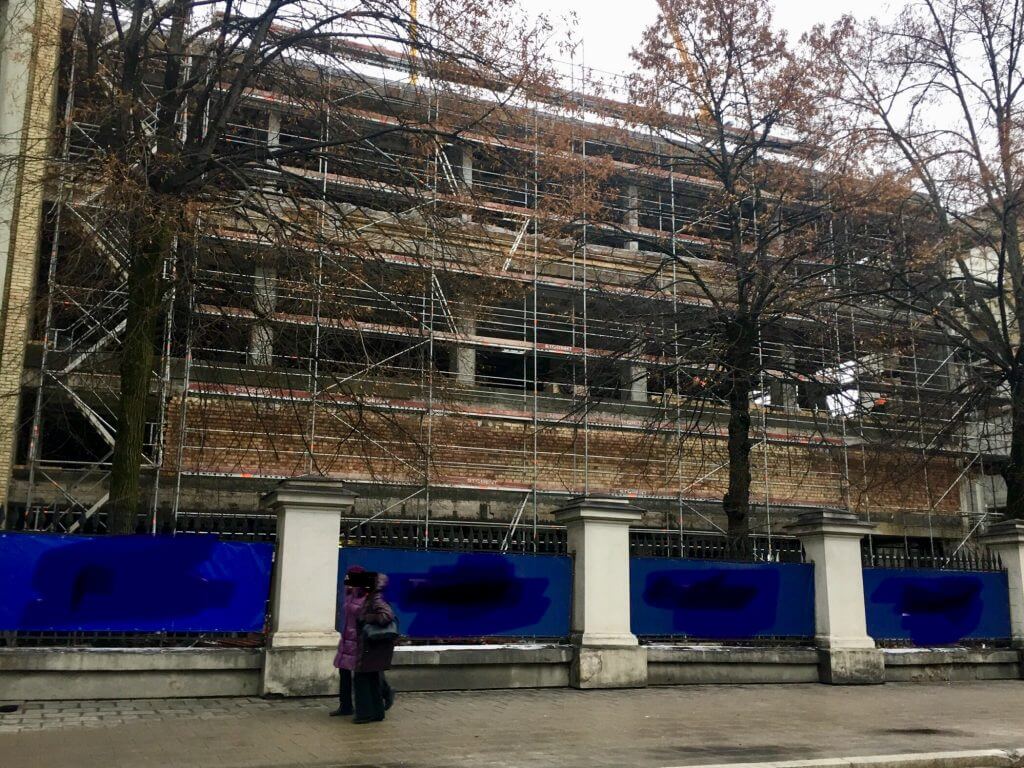 Vrublevskių bibliotekos rekonstrukcija (Žygimantų g. 1) - Library - construction photos