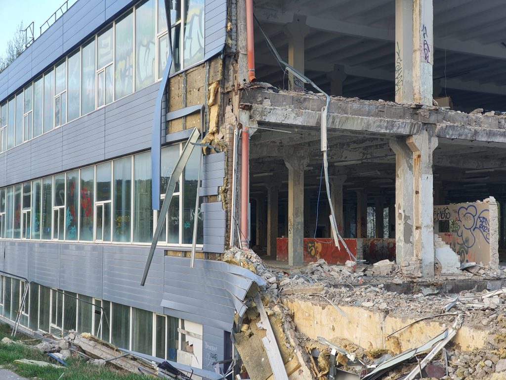 Remarco 1 etapas (Drujos g. 2) - Food store, Office center - construction photos