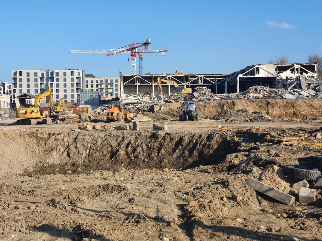 Remarco 1 etapas (Drujos g. 2) - Pārtikas veikals, Biroju centrs - būvdarbu attēli