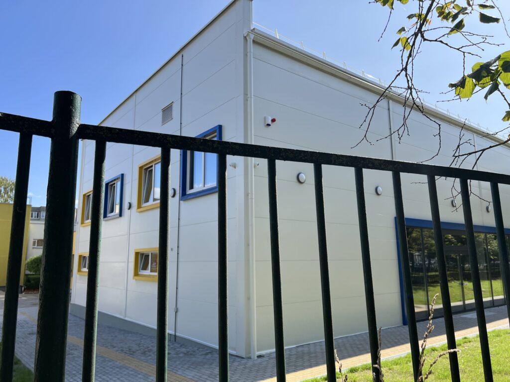 Vilijos darželio sporto salė (Taikos g. 15) - Sports arena - construction photos