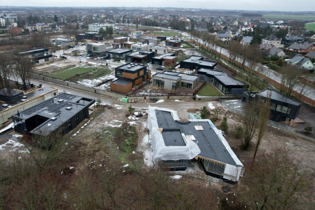 NOA namai (Perkūno al., Pūgos al., Kaitros al., Vandenio al.) - Private house community - construction photos