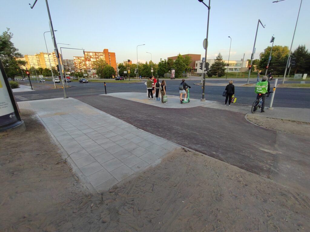 Dviračių tako atkarpa ties Ozo g. 12 (Ozo g.) - Bike path - construction photos