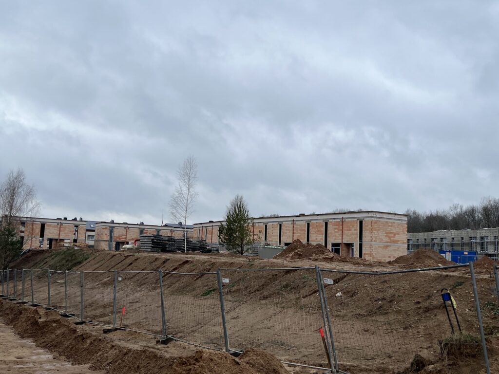 MO Garden 1 etapas (sublokuoti namai) (Mozūriškių g. 188, 200, 202, 204, 206, 208, 210, 212, 222, 224, 226, 228) - Row housing - construction photos