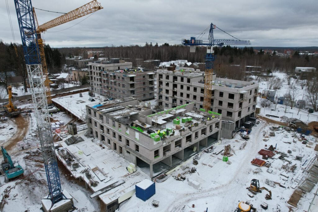 Metų laikai 1 etapas (Visorių g. 27) - Multi apartment - construction photos