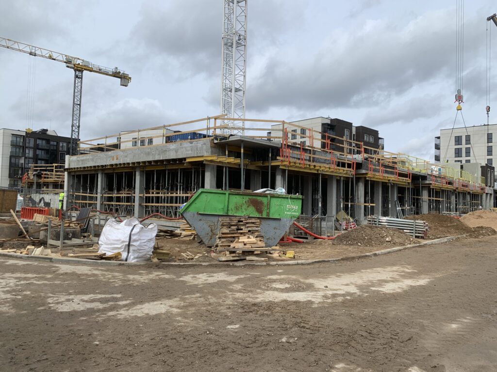 Naujasis Skansenas 5 etapas (Linkmenų g. 8, 10) - Daugiabutis - statybų nuotraukos