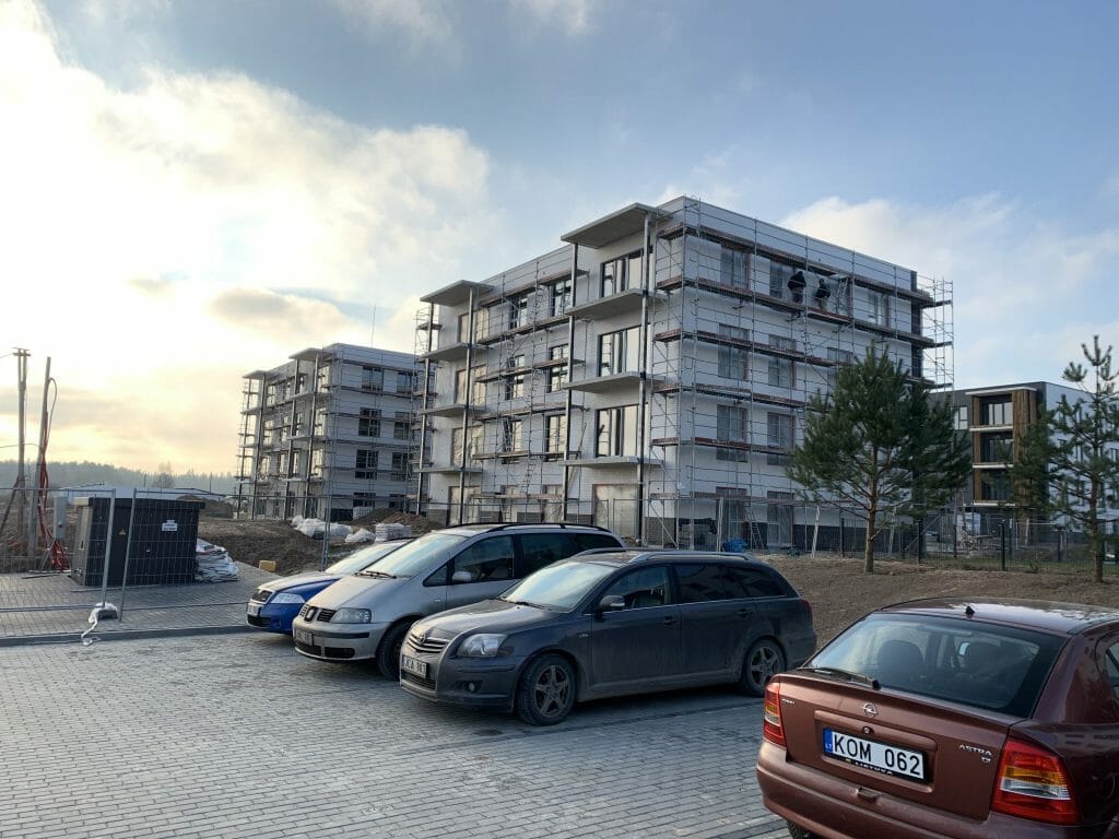Naujosios Santariškės 2 etapas (Daujoto g. 12, 14, 16, 18, 20) - Multi apartment - construction photos