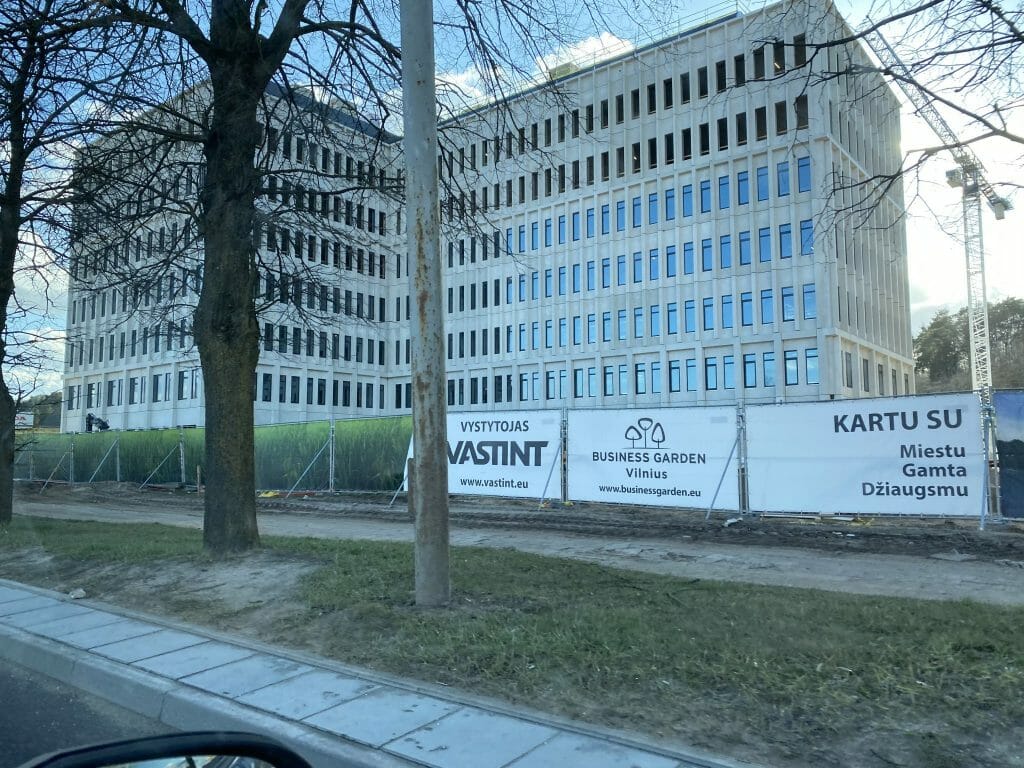 Business Garden Vilnius 1 etapas (Laisvės pr. 10) - Office center - construction photos