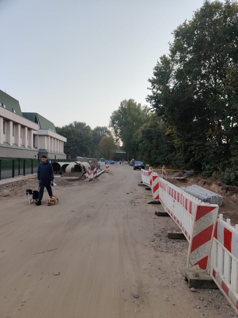 Neries kairiosios krantinės 1 etapas (B atkarpa) (Sluškų g., P. Vileišio g.) - Jalgrattatee, Promenaad - ehituse fotod