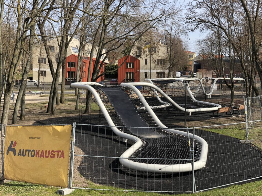 Santakos parkas (Prieplaukos krant.) - Park - construction photos