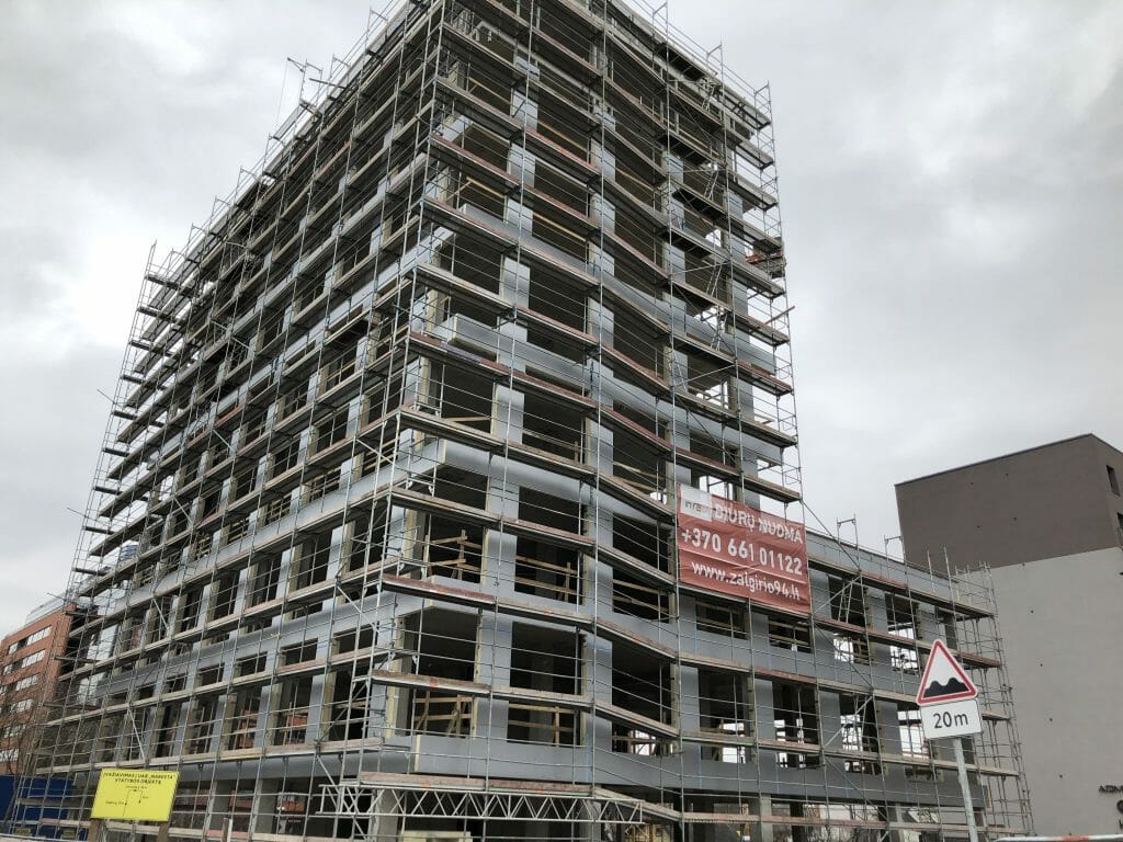 Žalgirio 94 (Žalgirio g. 94) - Office center - construction photos