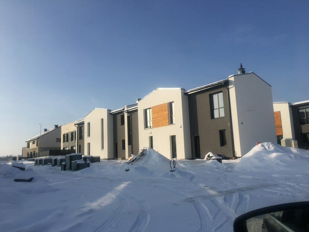 Kotedžai Kalnėnuose 2 etapas (Kroatų g.) - Row housing - construction photos