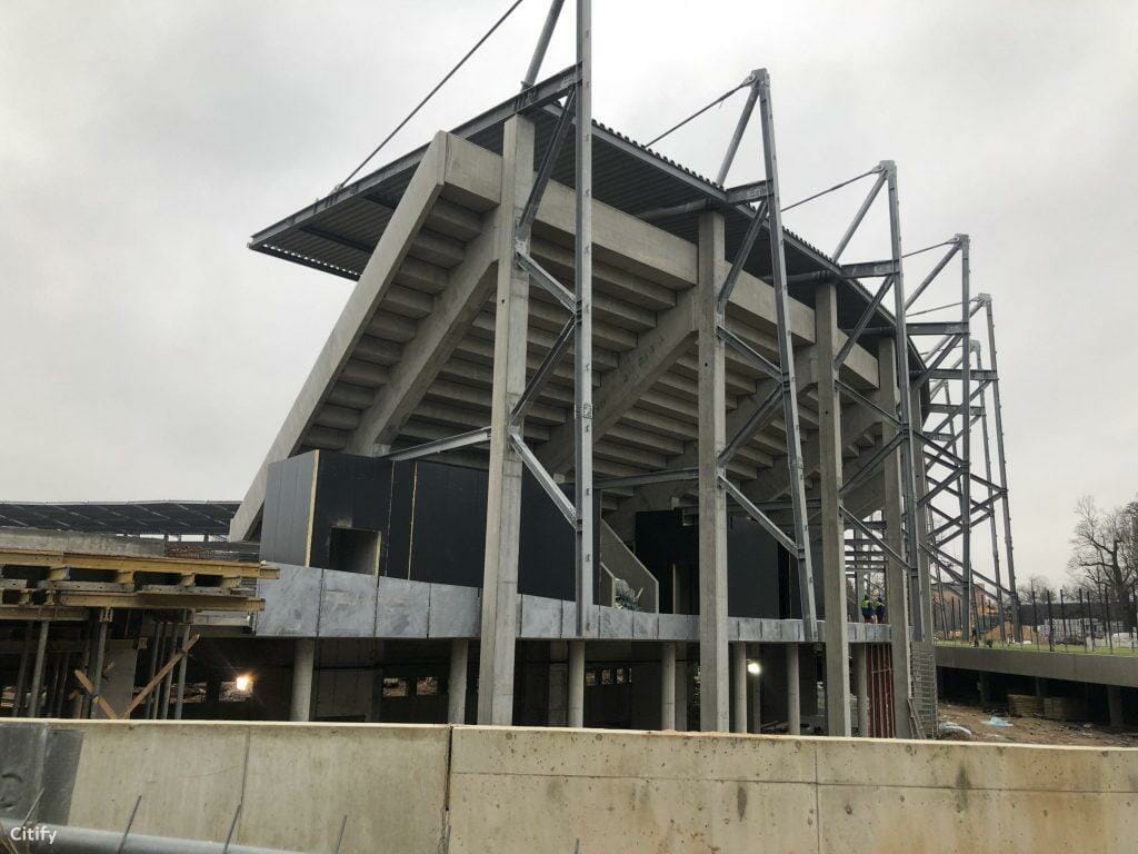 Dariaus ir Girėno stadionas (Perkūno al. 5) - Sports arena - construction photos