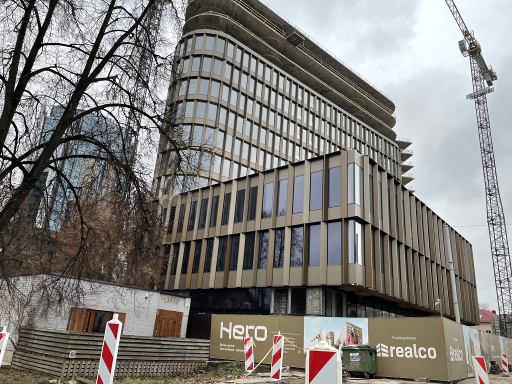 HERO (Lvivo g. 21) - Office center - construction photos