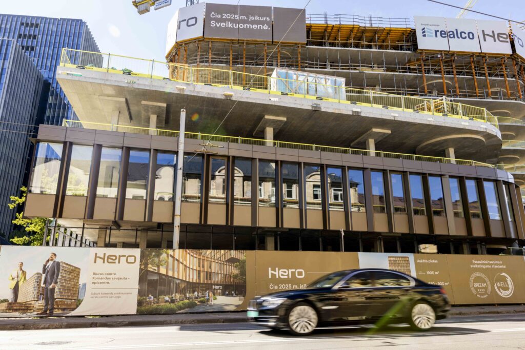 HERO (Lvivo g. 21) - Office center - construction photos