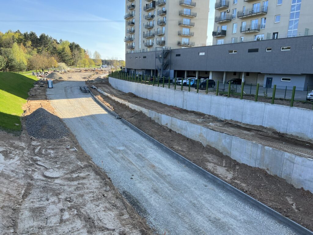 Smalinės g. tęsinys (Smalinės g.) - Bike path, Street - construction photos
