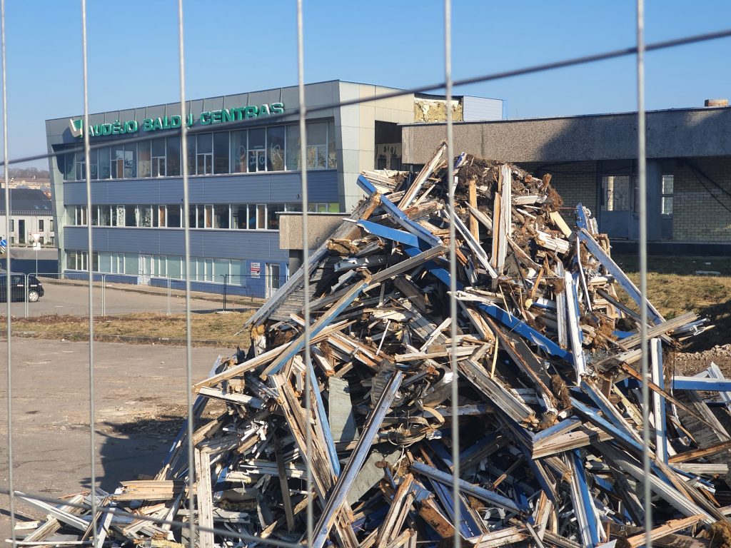 Remarco 1 etapas (Drujos g. 2) - Food store, Office center - construction photos