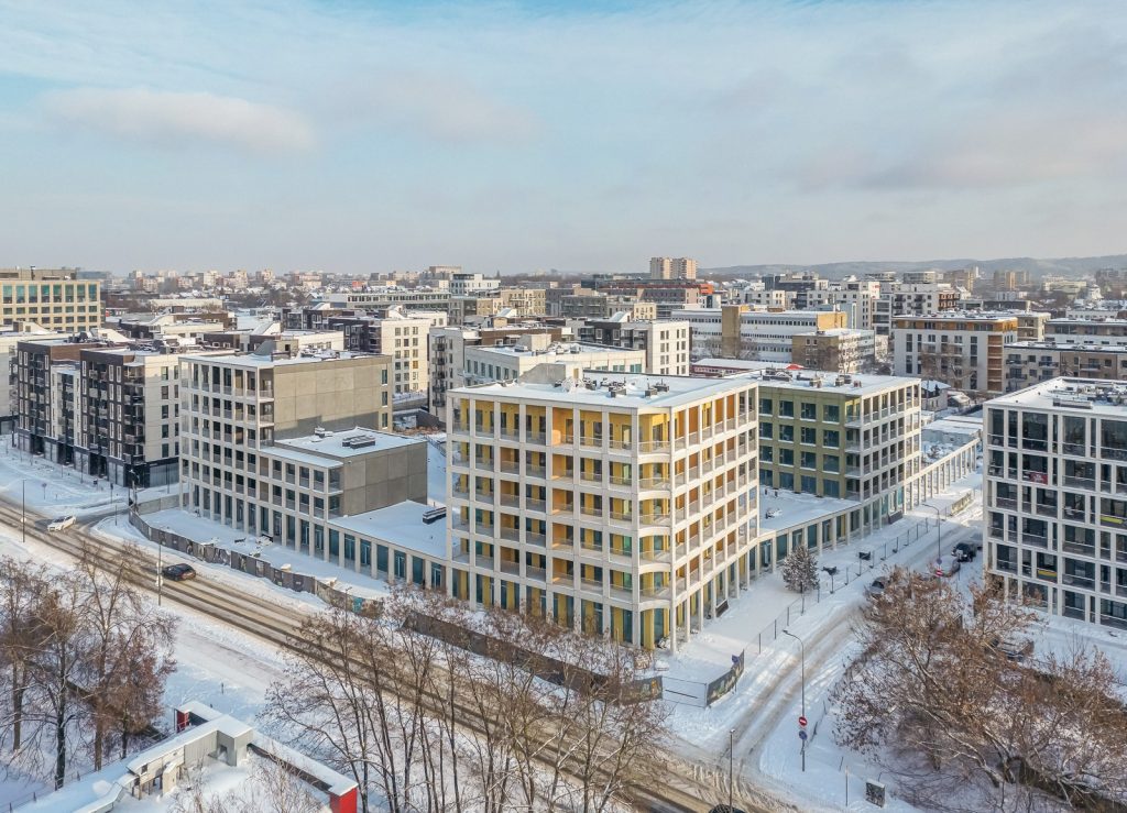 Naujasis Skansenas 6 etapas (Horizonto, Šiaurės, Saulynės, Vakario) (Linkmenų g. 13) - Multi apartment - construction photos