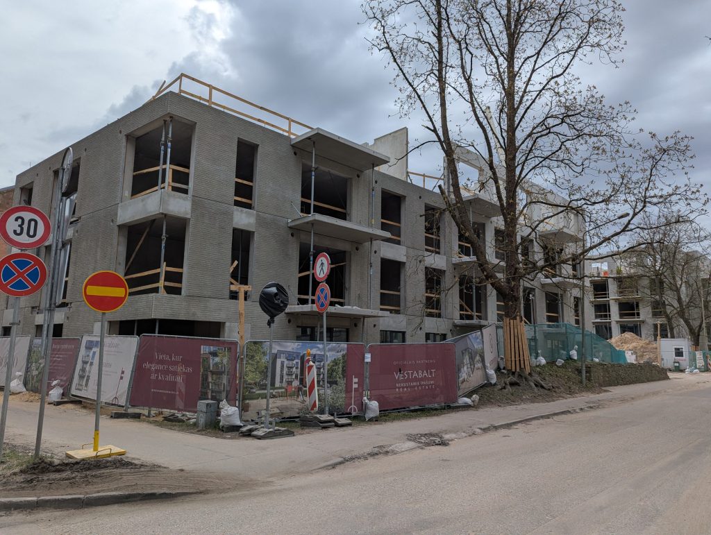 Bordo Rezidences - A korpuss (Biešu iela 9) - Daudzdzīvokļu nams - būvdarbu attēli