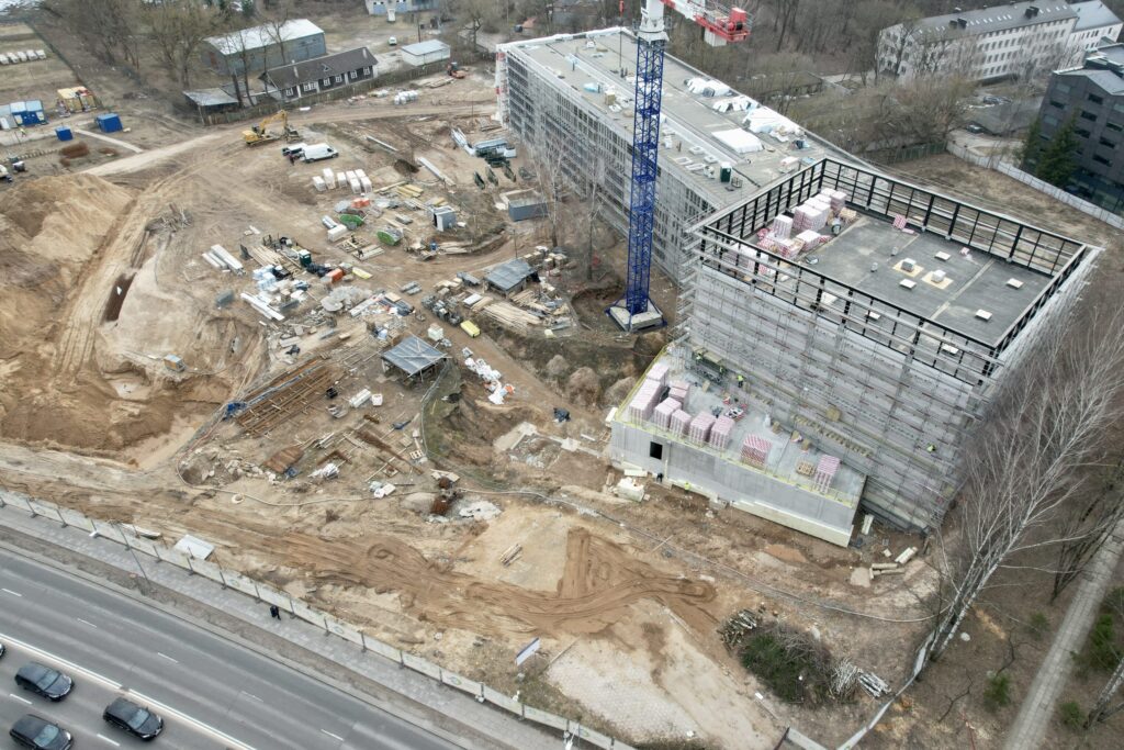 LMTA miestelis 1 etapas (Teatro ir kino fakultetas, Mažasis salių blokas) (Olandų g. 21A) - Higher education - construction photos