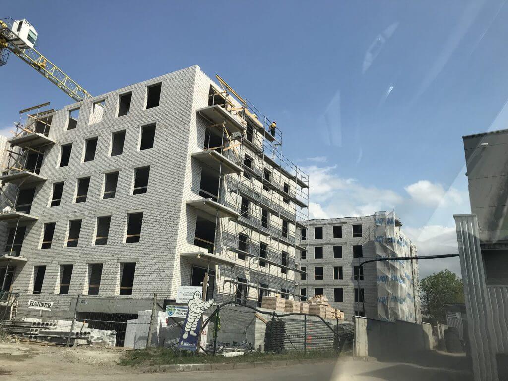 Paparčių namai 1 etapas (Utenos g. 41A) - Multi apartment - construction photos