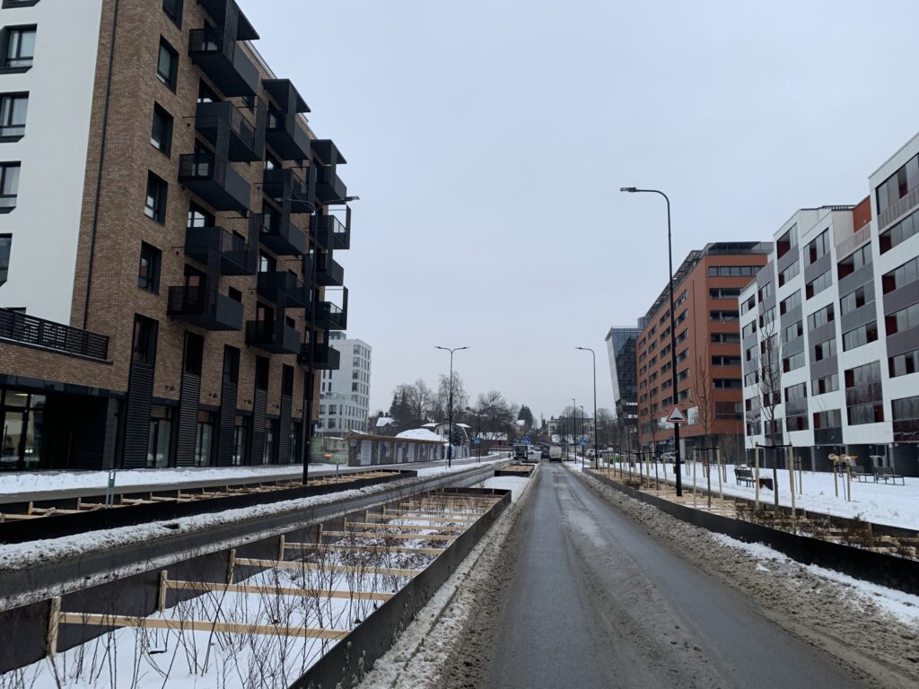 Kernavės g. (Kernavės g.) - Bike path, Street - construction photos