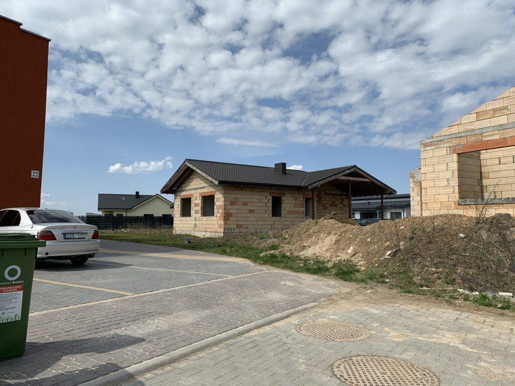 17 perlų (Uždaroji g.) - Private house community - construction photos