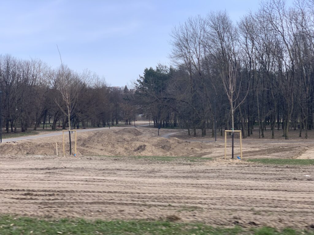 Neries krantinės parkas (Neries krant.) - Park - construction photos