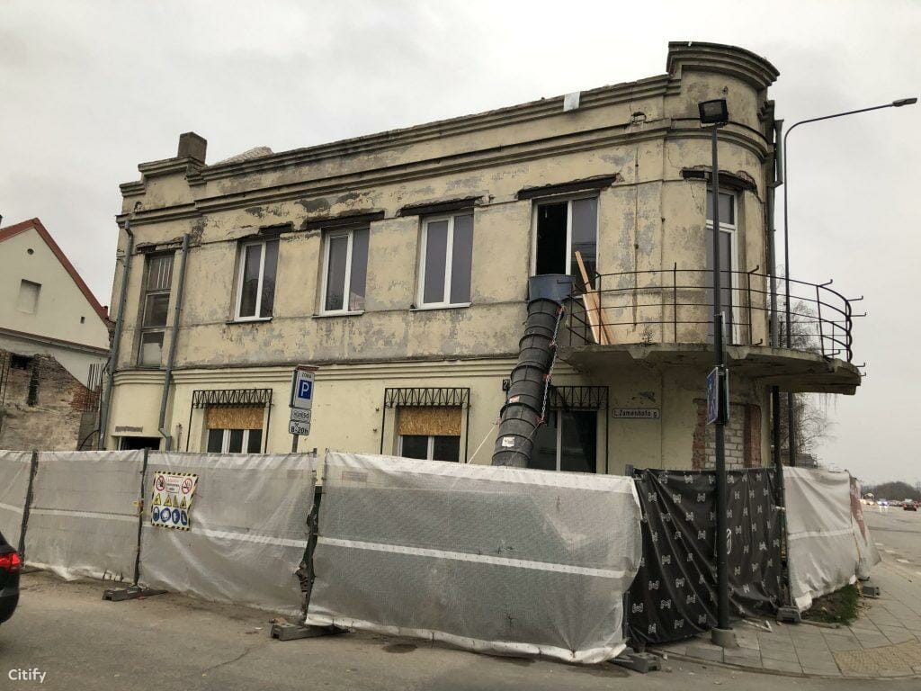 Ledainės namas (Karaliaus Mindaugo pr. 9) - Multi apartment - construction photos