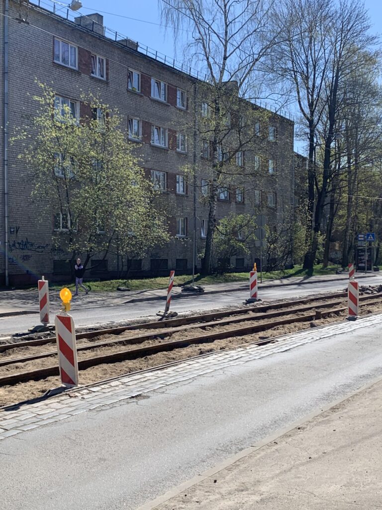5. tramvaja maršruts - Rīgas tramvaja infrastruktūras pielāgošana zemās grīdas tramvaja parametriem (Slokas iela) - Road - construction photos