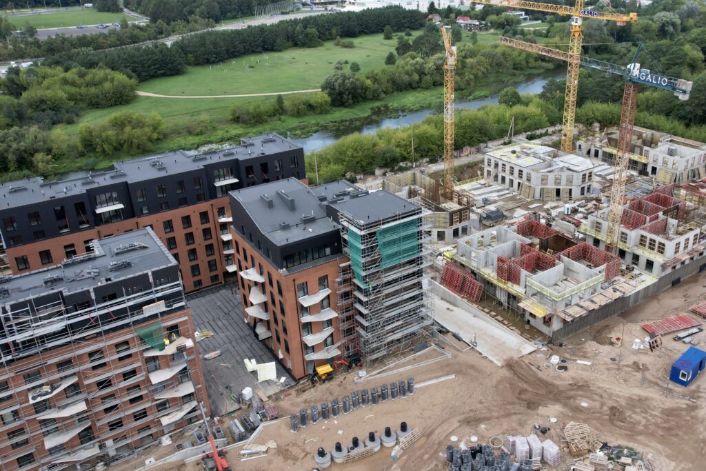 reVINGIS River Space (Geležinio Vilko g. 2) - Multi apartment - construction photos