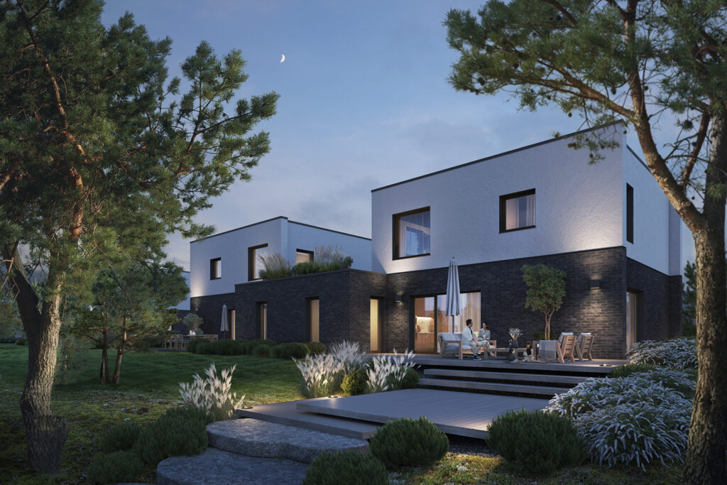 Draugystės slėnis (Užukampio g. 10, 12, 14, 16, 18, 20) - Row housing - visualization