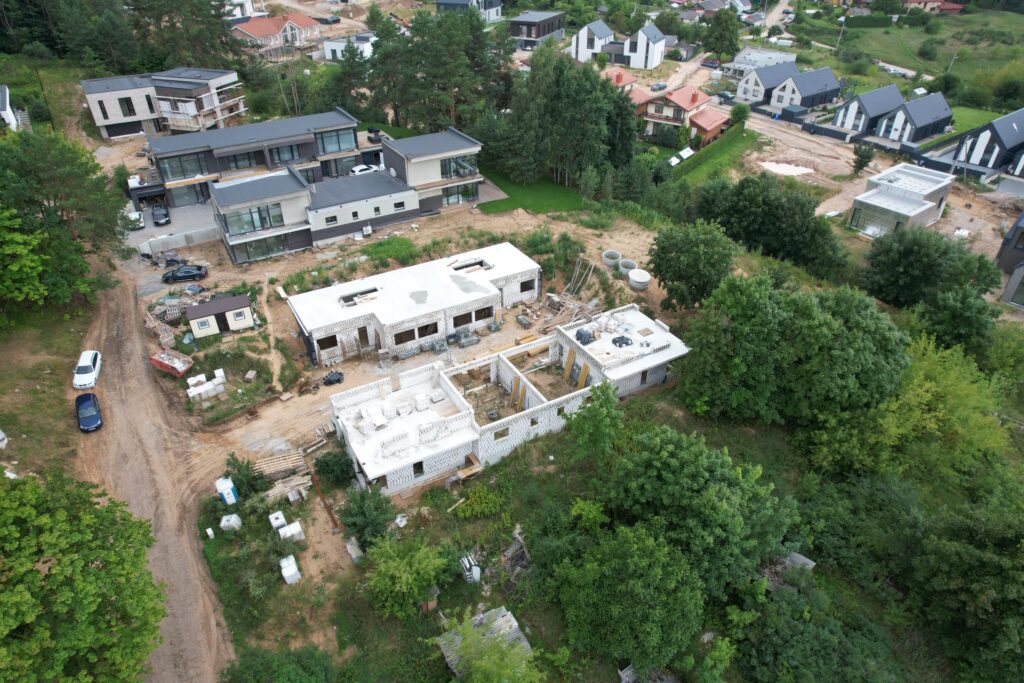 Terasų g. 15, 17 (Terasų g. 15, 17) - Row housing - construction photos