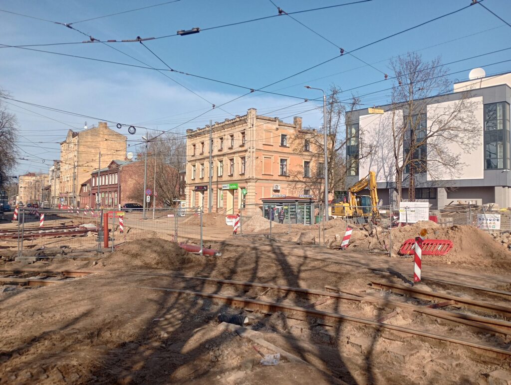 7. tramvaja maršruts - Rīgas tramvaja infrastruktūras pielāgošana zemās grīdas tramvaja parametriem (Latgales iela) - Railroad, Street - construction photos