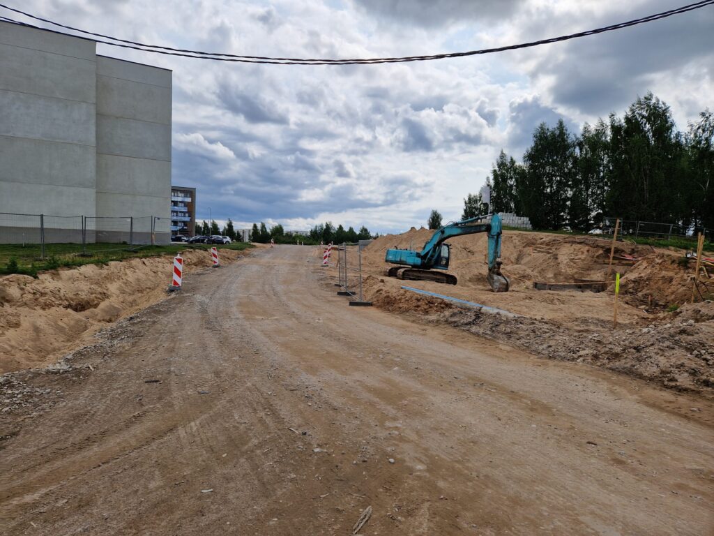 Karaliaučiaus g. atkarpa, Vištyčio g., J. Bretkūno g. atkarpa (Karaliaučiaus g., Vištyčio g., J. Bretkūno g.) - Bike path, Street - construction photos