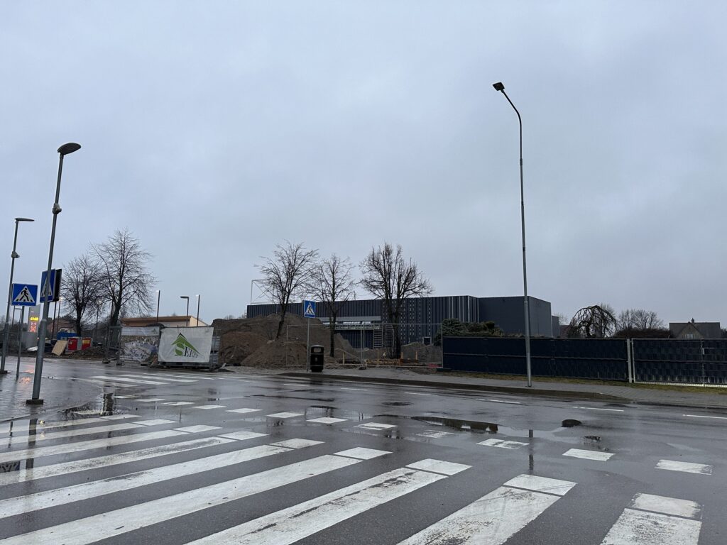 IKI, Šventosios g. 11 (Šventosios g. 11) - Food store, Shopping center - construction photos