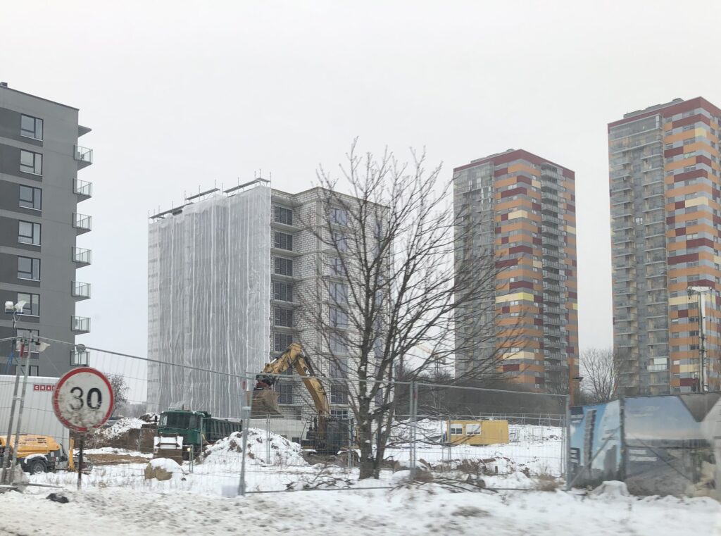 S15 (Spaudos g. 15) - Multi apartment - construction photos