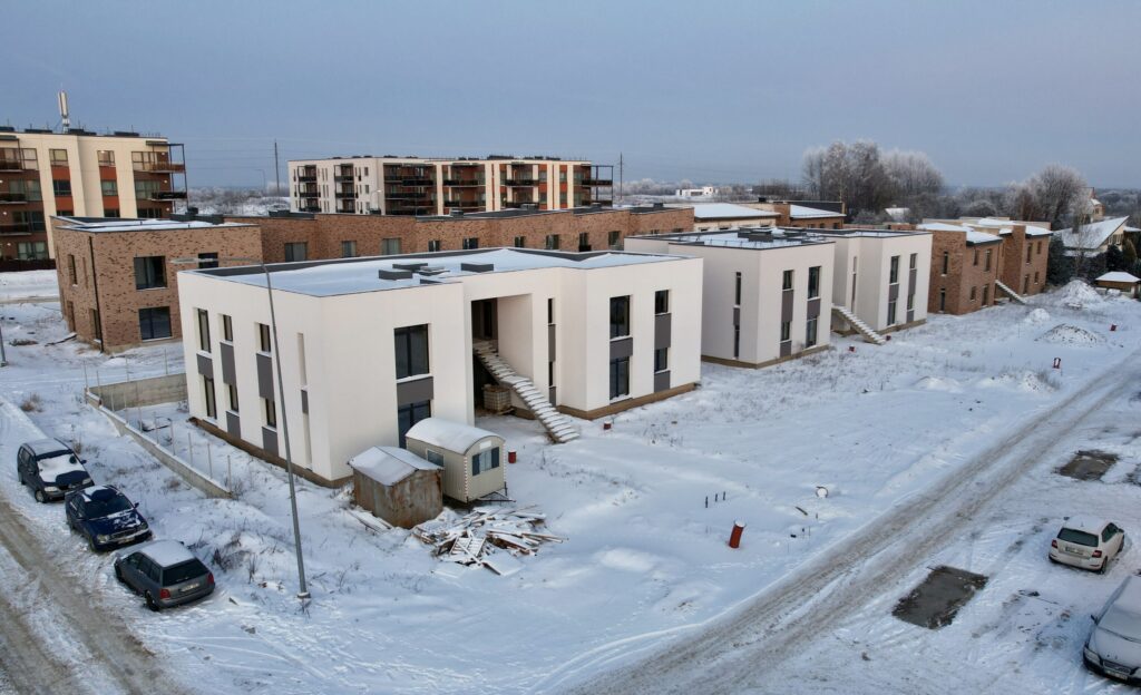 Naujasis Antakalnis Taurijos g. 45, 47, 49, 51, 53, 55 (Taurijos g. 45, 47, 49, 51, 53, 55) - Row housing - construction photos