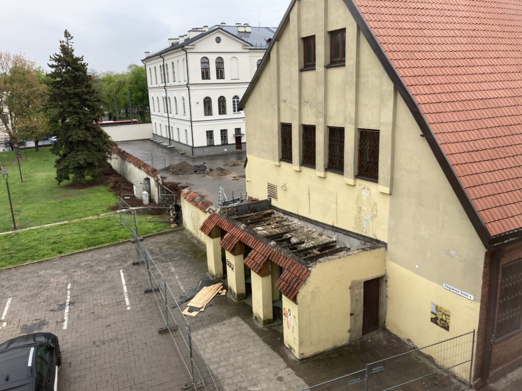 Kauno Maironio universitetinės gimnazijos sporto salė (Gimnazijos g. 3) - Sports arena - construction photos