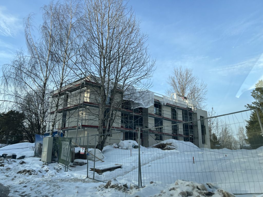 Pretorijaus namai 1 etapas (M. Pretorijaus g. 26, 28, 30, 32) - Row housing - construction photos