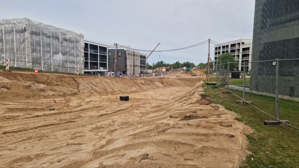 Karaliaučiaus g. atkarpa, Vištyčio g., J. Bretkūno g. atkarpa (Karaliaučiaus g., Vištyčio g., J. Bretkūno g.) - Bike path, Street - construction photos