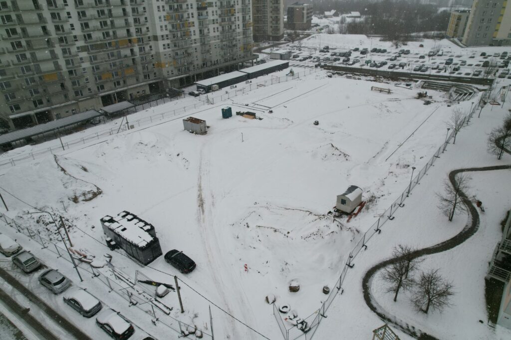Perkūno skveras (Perkūnkiemio g.) - Square - construction photos